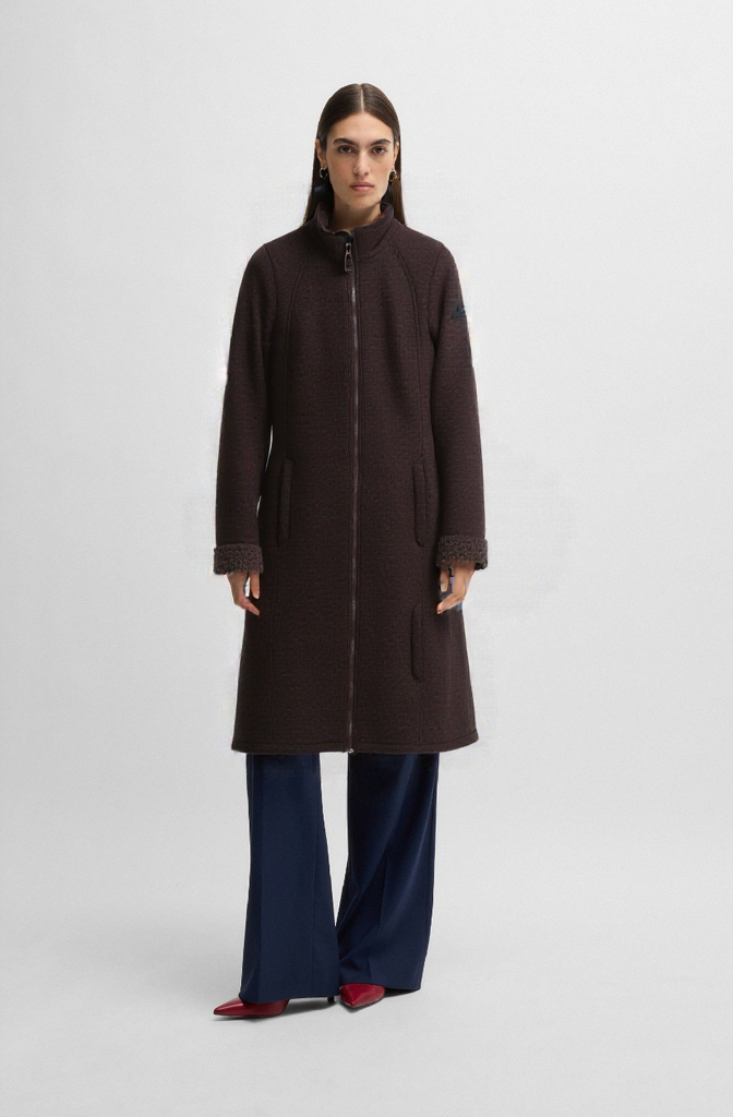 BOSS by Hugo Boss Herren Mantel 50 Klassisch Bordeaux